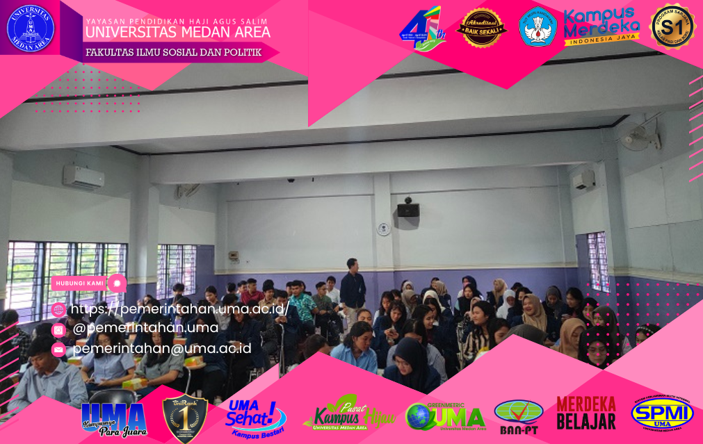 Kuliah Umum Mahasiswa Baru FISIP UMA Tentang Bijak Bermedia Sukseskan Pilkada Damai
