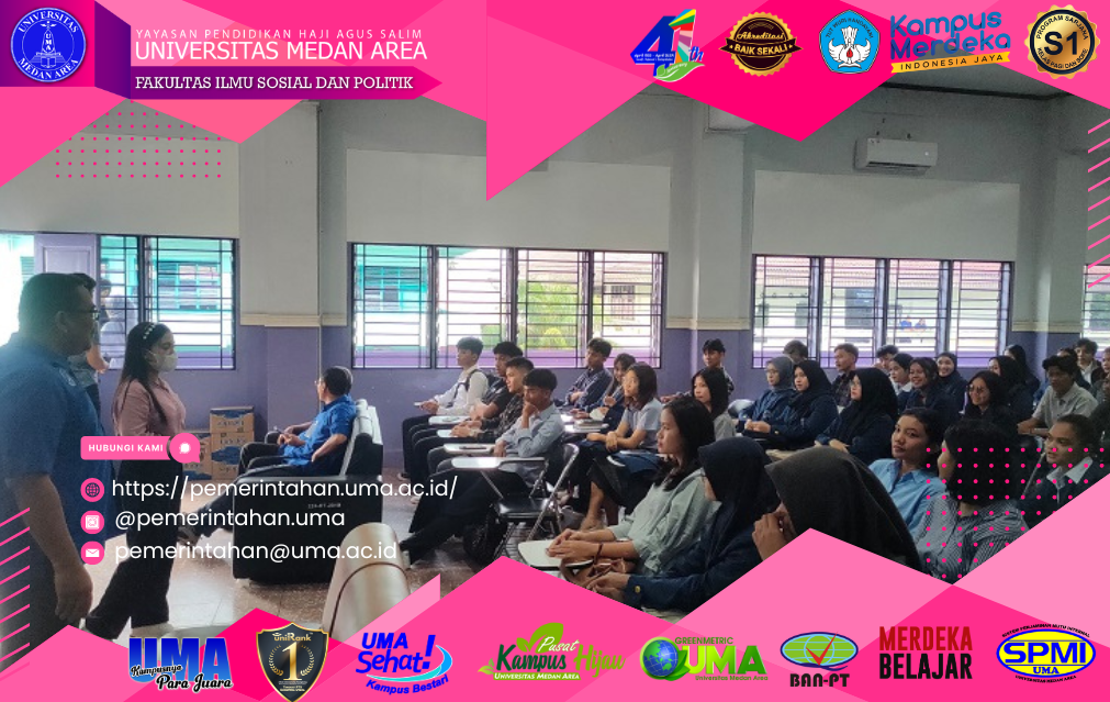 Kuliah Umum Mahasiswa Baru FISIP UMA Tentang Bijak Bermedia Sukseskan Pilkada Damai