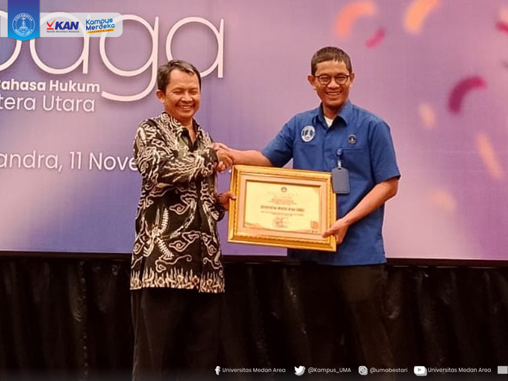 UMA Pemenang Penghargaan Wajah Bahasa Sumut