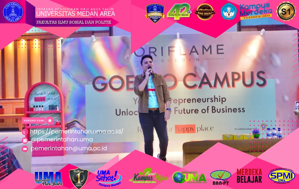 Membangun Jiwa Entrepreneur, Oriflame Hadir di Kampus FISIP UMA