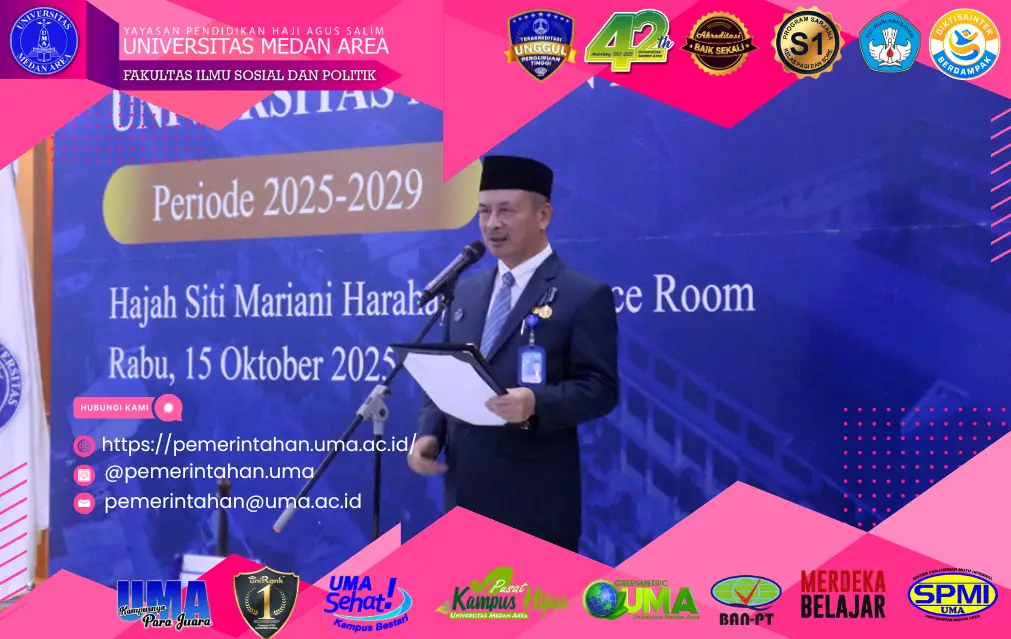 Pelantikan Rektor Universitas Medan Area Periode 2025-2029