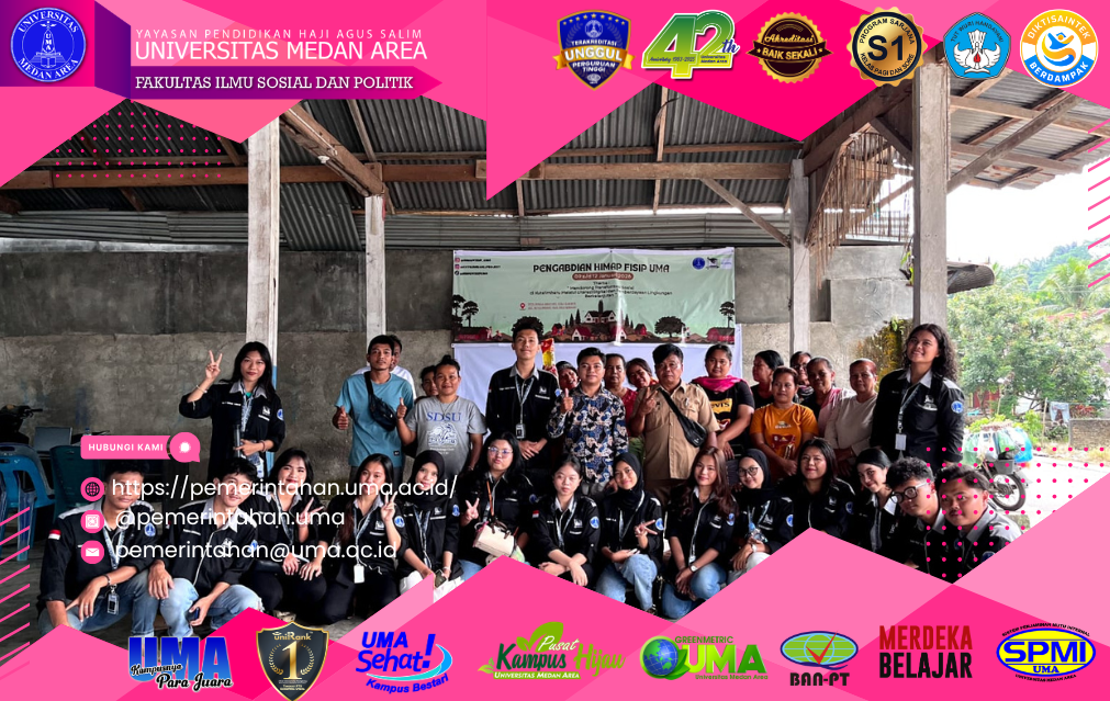 Dosen FISIP dan HIMAP Universitas Medan Area Edukasi Kemitraan Gender untuk Wujudkan Pola Asuh Responsif Gender di Desa Sukamakmur
